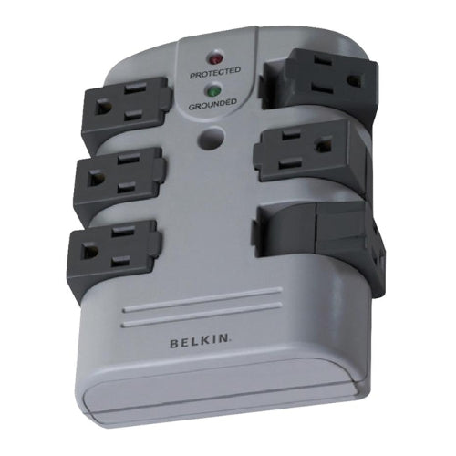[BELBP106000] Belkin BP106000 Pivot Plug 6-Outlet Wallmount Surge Protector