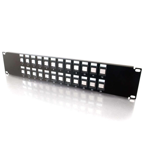 [C2G03859] C2G 03859 24-Port Blank Keystone & Multimedia Patch Panel