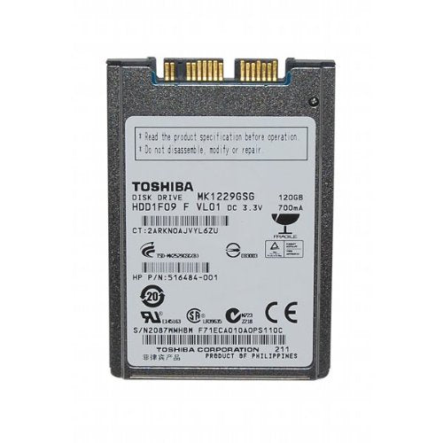 [TOSMK1216GSG-REF] Toshiba MK1216GSG 1.8 inch 120GB uSATA Hard Disk Drive (Refurbished)