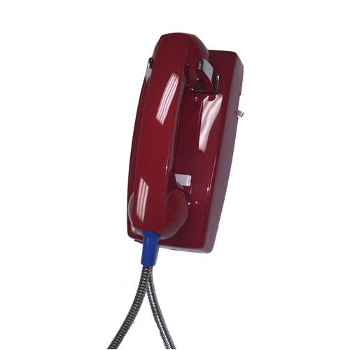 [COR2554AHCNDLRD] Cortelco 255447-AHCNDL  2554-AHCNDL-RD No Dial Wall Phone with Metal Cradle (Red)
