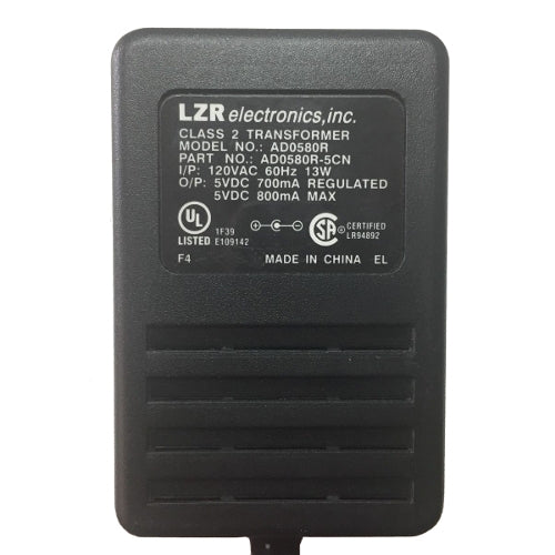 [LZRAD0580R5CN-REF] LZR Electronics AD0580R-5CN AC Adapter Plug-in Class 2 Transformer (Refurbished)