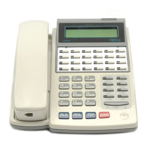 [ATDL24DE-WHT-REF] Atlas HAC DL-24D-E 24-Button Analog Display Phone (White/Refurbished)