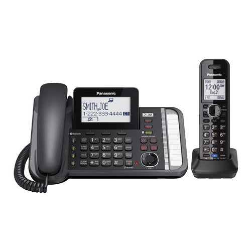 [PANKXTG9581B] Panasonic KX-TG9581B 2-Line Corded/Cordless Phone with Link-to-Cell