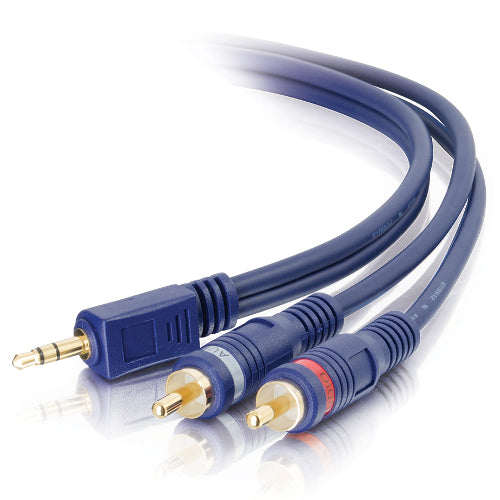[C2G40616] C2G 40616 25ft Velocity 3.5mm Stereo Male to 2x RCA Stereo Male Y-Cable
