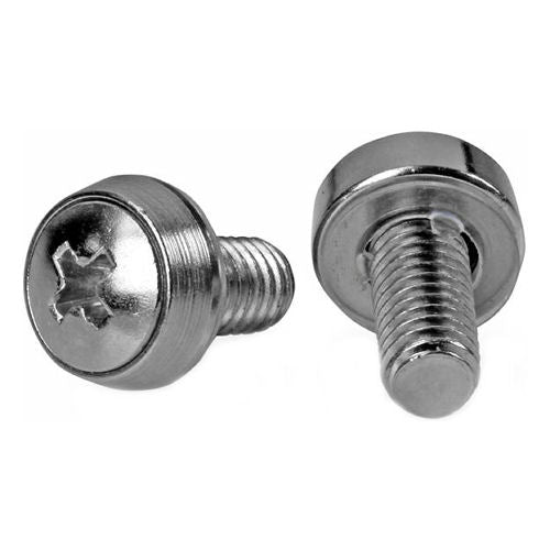 [STCABSCREWSM6] StarTech CABSCREWSM6 M6 Mounting Screws for Server Rack, 50 Pack (Steel)