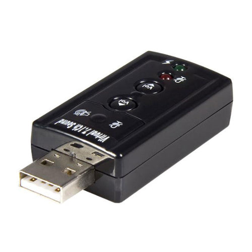 [STICUSBAUDIO7] StarTech ICUSBAUDIO7 Virtual 7.1 USB Stereo Audio Adapter External Sound Card