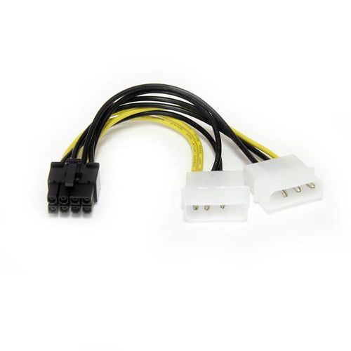 [STLP4PCIEX8ADP] StarTech LP4PCIEX8ADP 6 inch LP4 to 8 Pin PCI Express Video Cable Adapter
