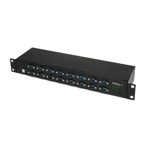 [STICUSB23216F] StarTech ICUSB23216F 16-Port Rackmount FTDI USB to Serial COM Adapter Hub
