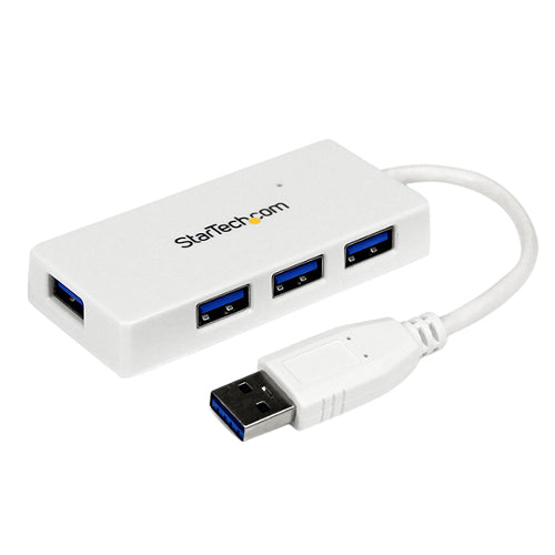 [STST4300MINU3W] StarTech ST4300MINU3W Portable 4-Port SuperSpeed USB 3.0 Hub