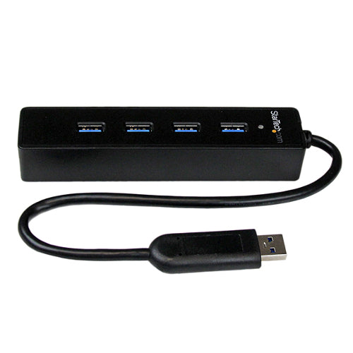 [STST4300PBU3] StarTech ST4300PBU3 Portable 4-Port SuperSpeed USB 3.0 Hub with Built-in Cable