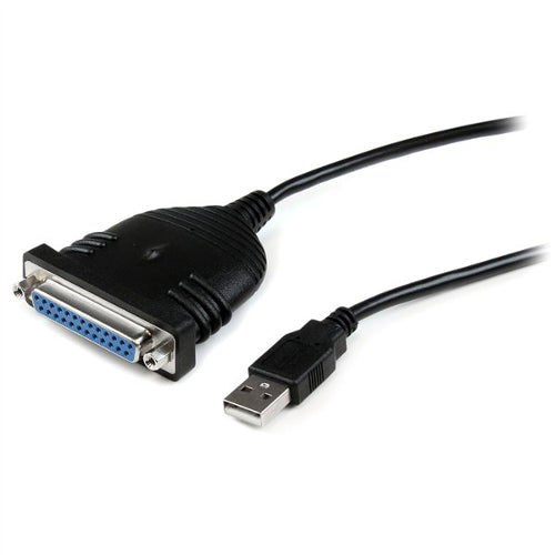 [STICUSB1284D25] StarTech ICUSB1284D25 6 ft USB to DB25 Parallel Printer Adapter Cable Male/Female