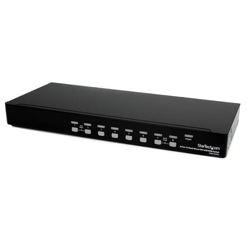 [STSV831DVIU] StarTech SV831DVIU 8-Port 1U Rackmount DVI USB KVM Switch