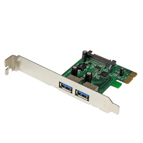 [STPEXUSB3S24] StarTech PEXUSB3S24 2-Port PCI Express USB 3.0 Card Adapter with UASP-SATA Power