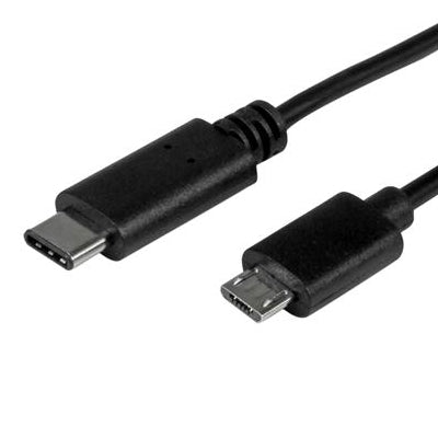 [STUSB2CUB1M] StarTech USB2CUB1M 3 ft USB-C to Micro B USB 2.0 Cable Male/Male