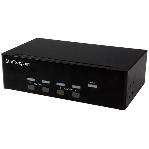 [STSV431DVGAU2A] StarTech SV431DVGAU2A 4-Port KVM Switch with Dual VGA and 2-Port USB Hub