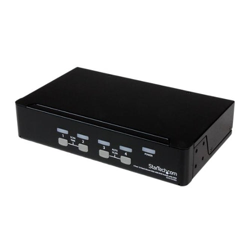[STSV431DUSBU] StarTech SV431DUSBU 4-Port 1U Rackmount USB KVM Switch with OSD