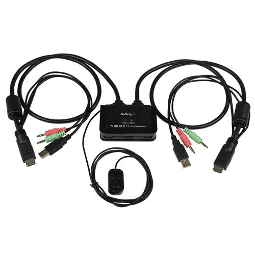 [STSV211HDUA] StarTech SV211HDUA 2-Port USB HDMI Cable KVM Switch with Audio & Remote Switch