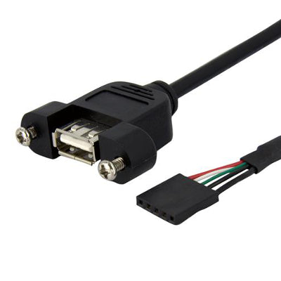 [STUSBPNLAFHD1] StarTech USBPNLAFHD1 1ft Panel Mount USB to USB Header Cable