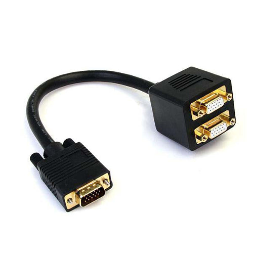 [STVGASPL1VV] StarTech VGASPL1VV 1ft VGA Cable Splitter