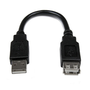 [STUSBEXTAA6IN] StarTech USBEXTAA6IN 6in USB 2.0 Extension Cable