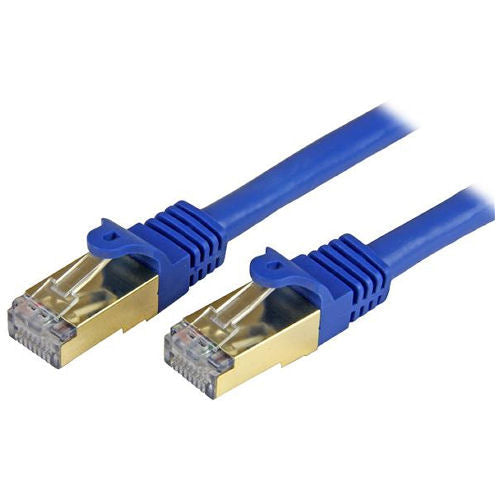 [STC6ASPAT25BL] StarTech C6ASPAT25BL 25ft Snagless Cat6a Shielded Patch Cable (Blue)
