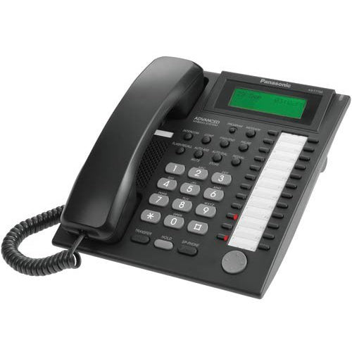 [PANKXT7735B-BLK-REF] Panasonic KX-T7735-B 12-Button Display Speaker Phone (Black/Refurbished)