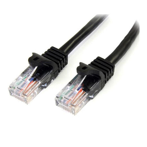 [ST45PATCH15BK] StarTech 45PATCH15BK 15 ft Cat5e Snagless Patch Cable