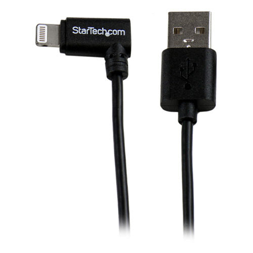 [STUSBLT2MBR] StarTech USBLT2MBR 6ft Angled Apple 8-Pin USB Lightning Cable (Black)