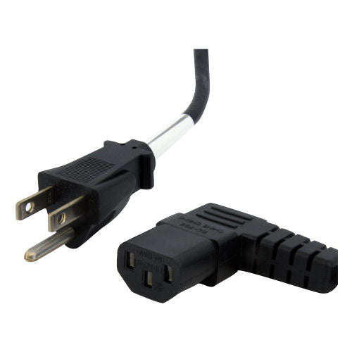 [STPXT101L10] StarTech PXT101L10 10ft Right Angle Computer Power Cord