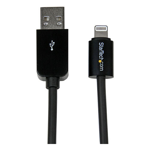 [STUSBLT1MB] StarTech USBLT1MB 3ft Apple 8-Pin USB Lightning Cable (Black)