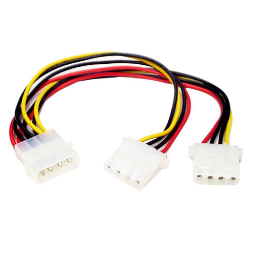[STPYO2L] StarTech PYO2L LP4 to 2x LP4 Power Y Splitter Cable Male/Female