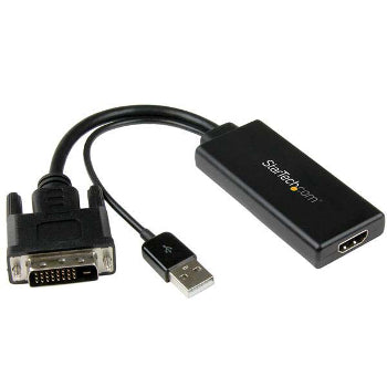 [STDVI2HD] StarTech DVI2HD DVI-D to HDMI Video Adapter Converter 1080P with USB Power and Audio