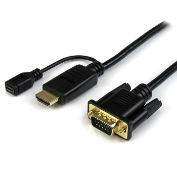 [STHD2VGAMM10] StarTech HD2VGAMM10 10 ft HDMI to VGA Active Adapter Converter Cable 1920x1200