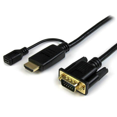 [STHD2VGAMM3] StarTech HD2VGAMM3 3 ft HDMI to VGA Active Adapter Converter Cable 1920x1200