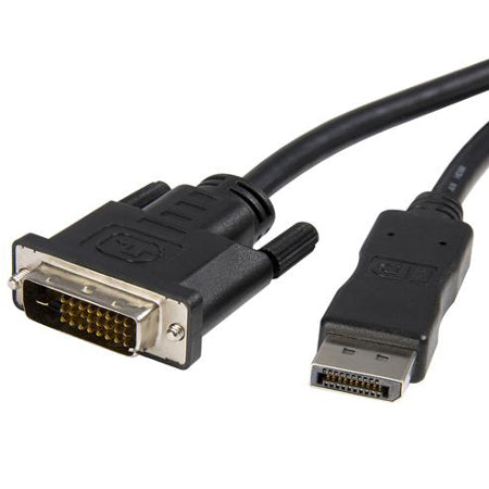 [STDP2DVIMM6] StarTech DP2DVIMM6 6 ft DisplayPort to DVI Video Converter Cable Male/Male