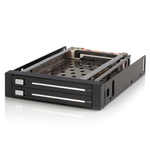 [STHSB220SAT25B] StarTech HSB220SAT25B 2 Drive 2.5 inch Trayless SATA Mobile Rack Backplane