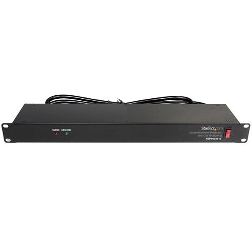 [STRKPW081915] StarTech RKPW081915 19 inch Power Distribution Unit with 8 Outlets and Surge Protection