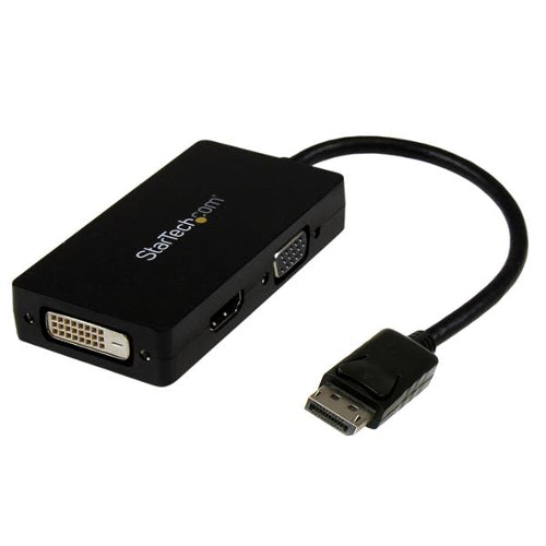 [STDP2VGDVHD] StarTech DP2VGDVHD 3-in-1 Travel A/V Adapter DisplayPort to VGA DVI or HDMI Converter