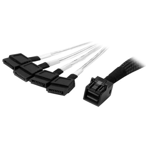 [STSAS43SAT1M] StarTech SAS43SAT1M 1m Internal Mini SAS to SATA Cable