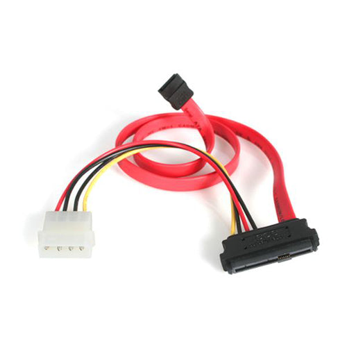 [STSAS729PW18] StarTech SAS729PW18 18 inch SAS 29 Pin to SATA Cable with LP4 Power