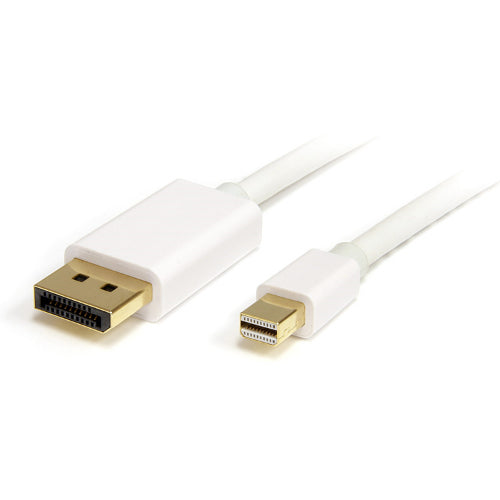 [STMDP2DPMM2MW] StarTech MDP2DPMM2MW 6 ft Mini DisplayPort to DisplayPort 1.2 Adapter Cable Male/Male