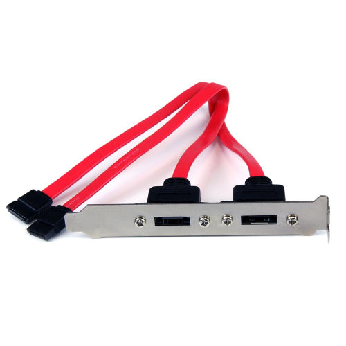 [STESATAPLATE2] StarTech ESATAPLATE2 2-Port SATA to eSATA Slot Plate Bracket