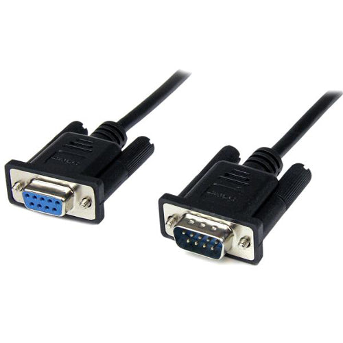 [STSCNM9FM2MBK] StarTech SCNM9FM2MBK 2m DB9 RS232 Serial Null Modem Cable Female/Male (Black)