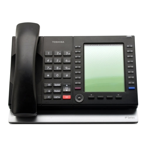 [TOSIP5531SDL-BLK-REF] Toshiba IP5531-SDL 20-Button Large Display IP Speakerphone (Black/Refurbished)