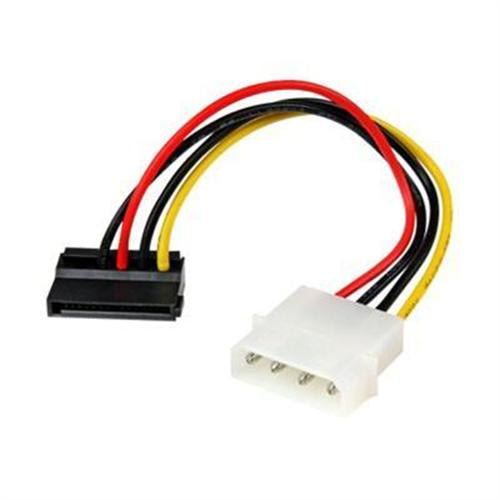 [STSATAPOWADPL] StarTech SATAPOWADPL 6 inch 4-Pin Molex to Left Angle SATA Power Cable Adapter