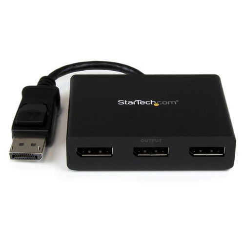 [STMSTDP123DP] StarTech MSTDP123DP DisplayPort to 3-Port DisplayPort Multi-Monitor Splitter MST Hub