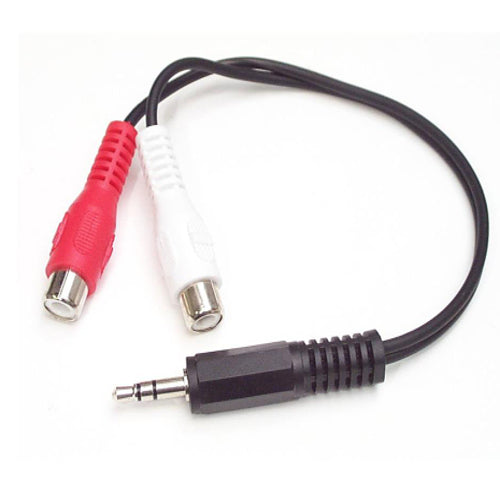 [STMUMFRCA] StarTech MUMFRCA 6 inch 3.5mm Stereo Audio Cable Male to 2x RCA Female