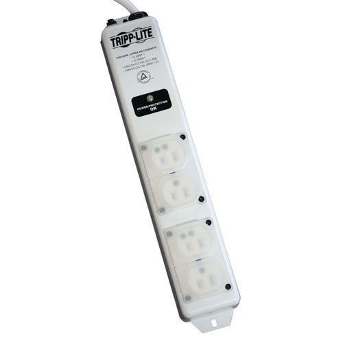 [TPLSPS415HGULTRA] Tripp Lite SPS415HGULTRA 4-Outlets 1410 Joules Medical Grade Surge Suppressor
