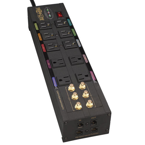 [TPLHT10DBS] Tripp Lite HT10DBS Isobar 10-Outlets 3840 Joules Home/Business Theater Surge Protector