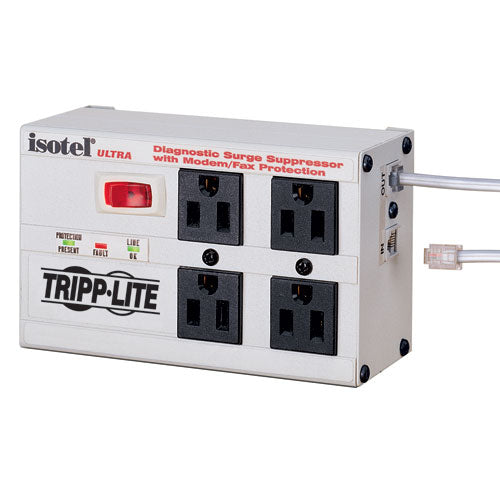 [TPLISOTEL4ULTRA] Tripp Lite ISOTEL4ULTRA Isobar 4-Outlets 3300 Joules Surge Protector